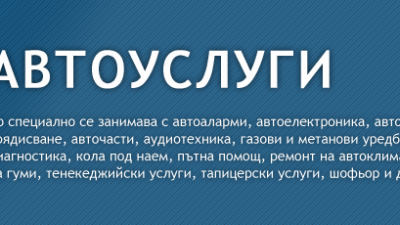 Основна снимка за категория Автоуслуги