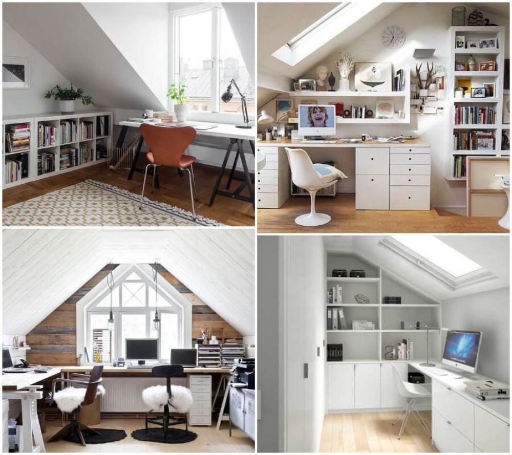 Чудесен малък офис на тавана!