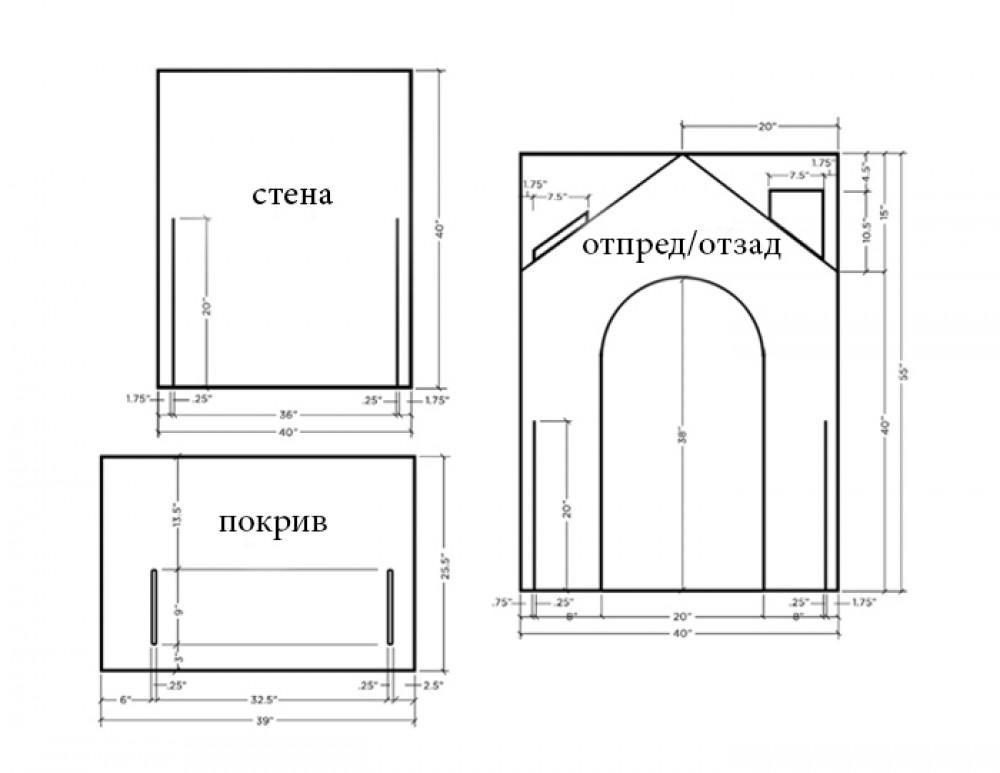 Да начертаем план за къщичката!