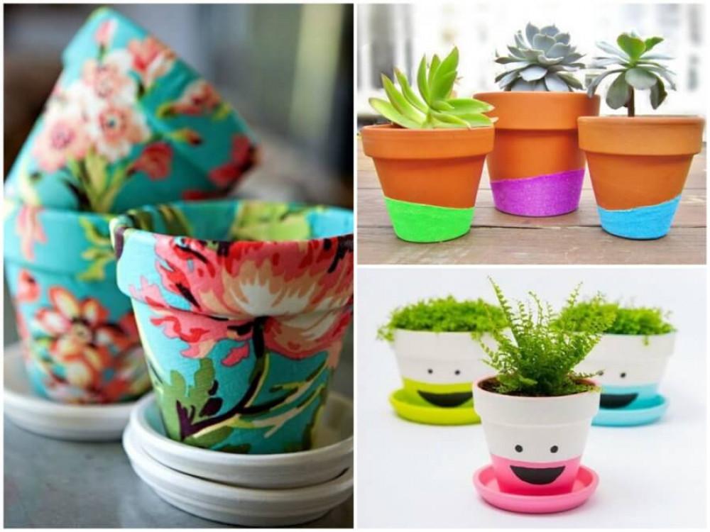 12 забавни и креативни начина да украсите саксиите си за цветя