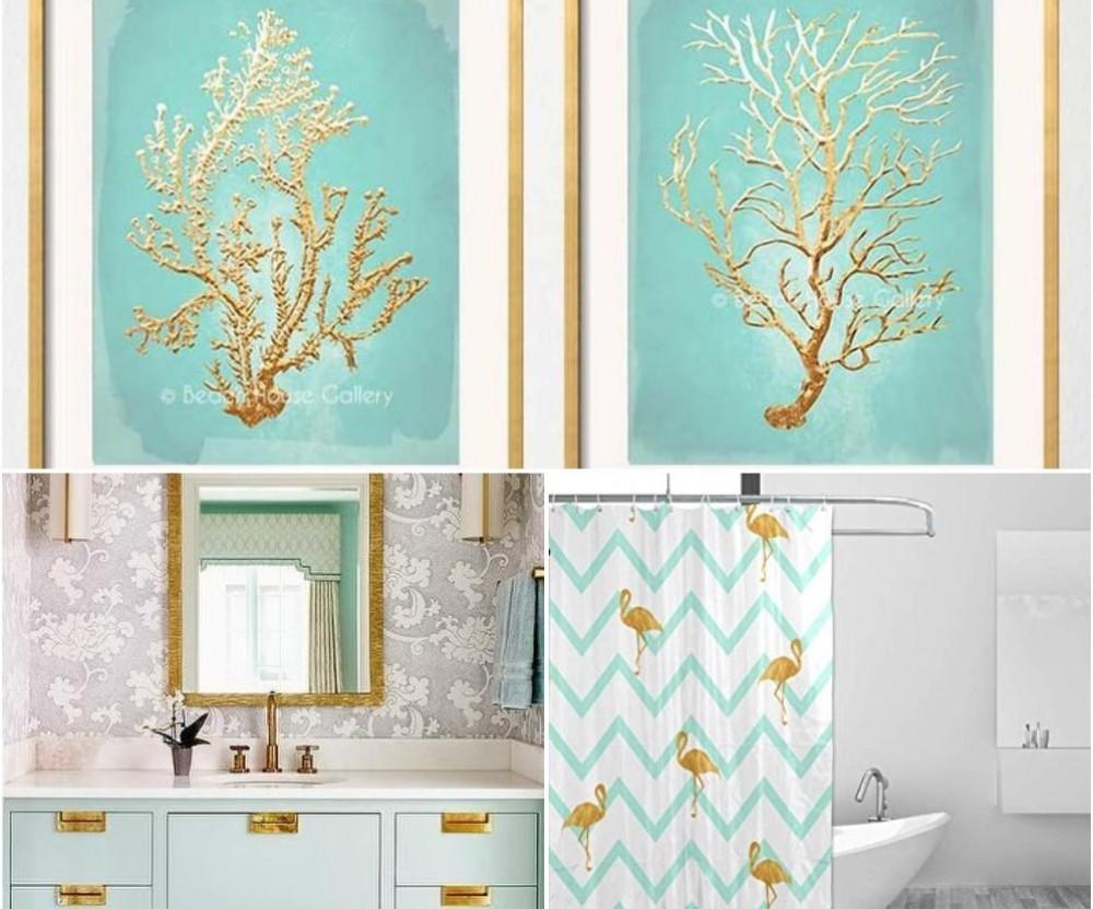 Златно в декора за блестящ ефект