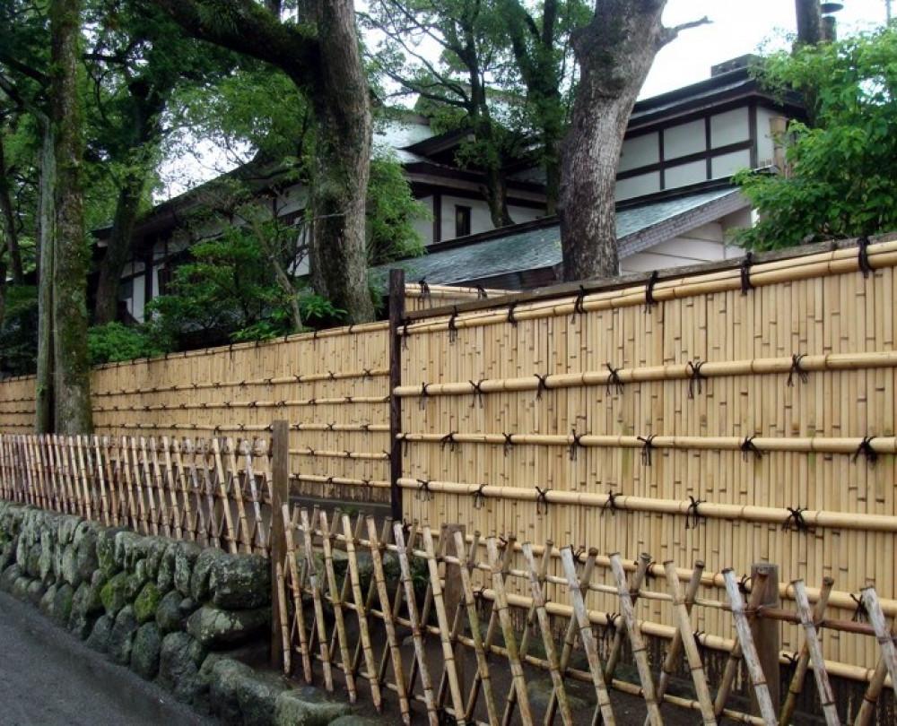 Бамбукови огради и алеи