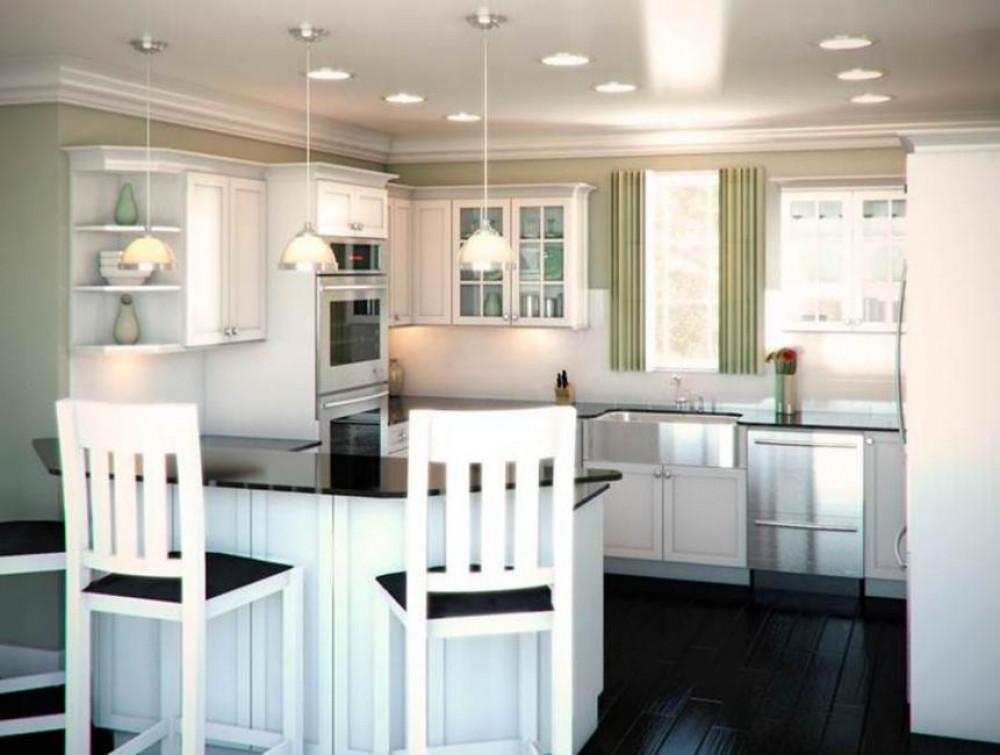 П-образно оформление с бар