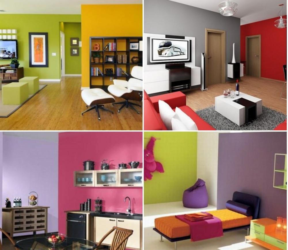 Разнообразие от цветни стени