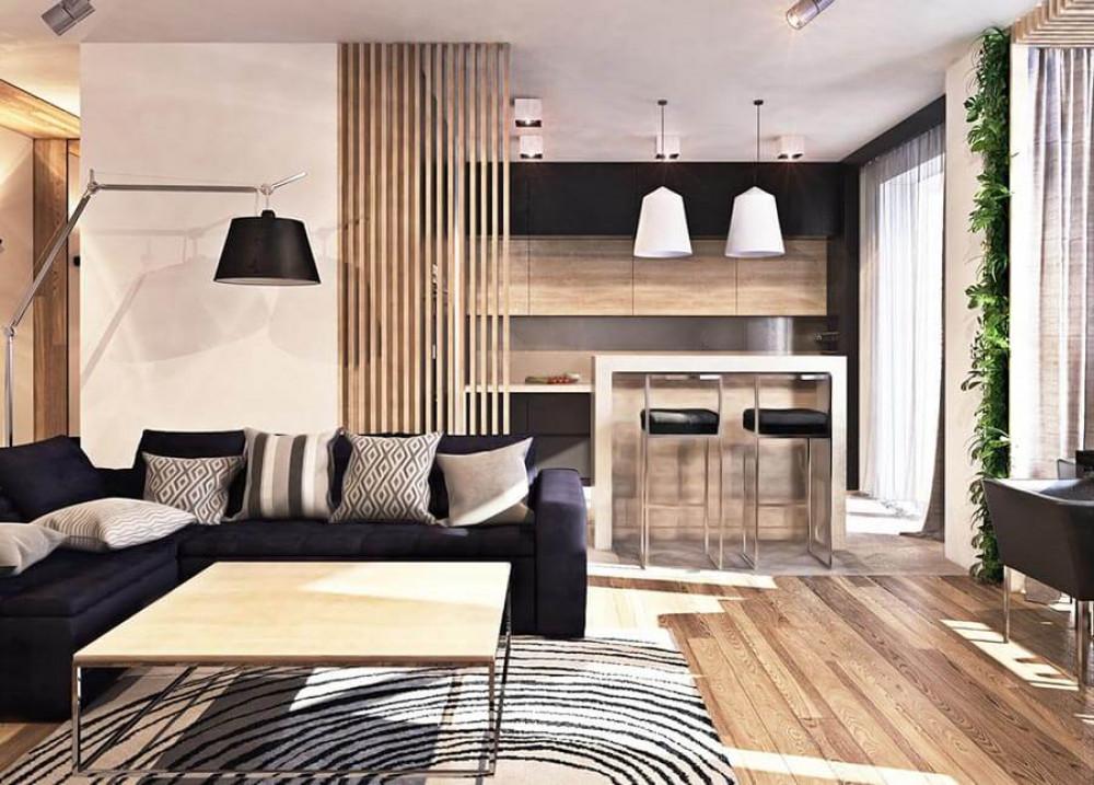 Подходящите цветове ще спомогнат за визуалното разделяне на помещението