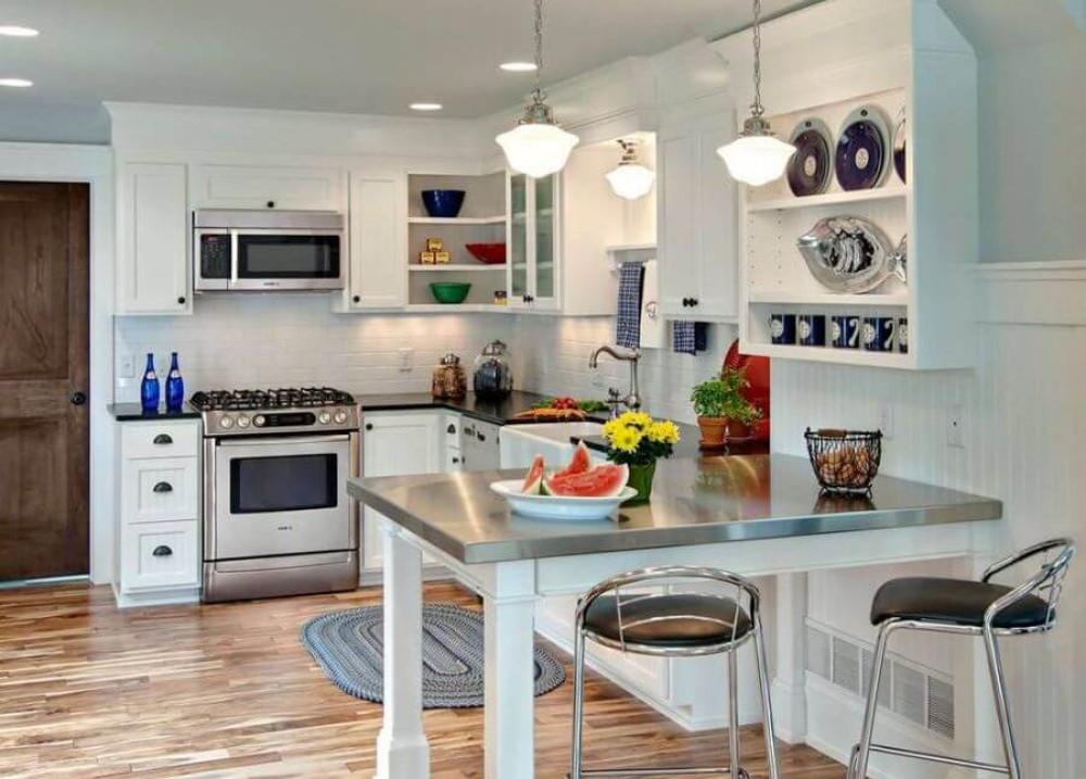 Трапезарията като продължение на кухненския плот