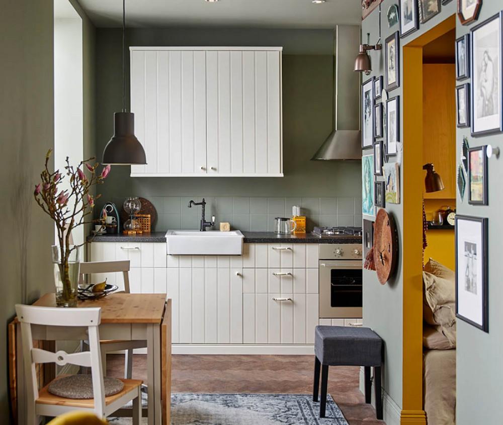 Обособяване на малката кухня в общото пространство