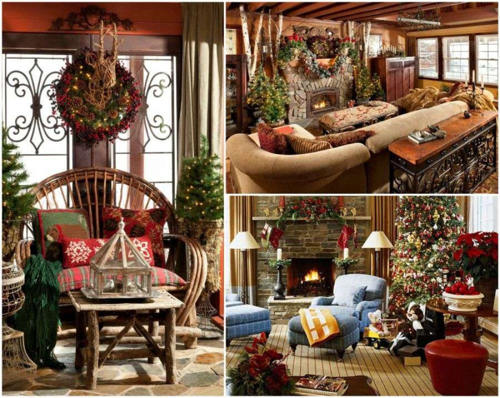 Коледна украса за провинциален интериор