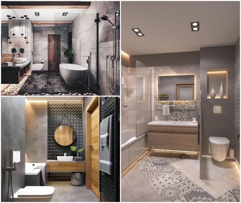 Класика в жанра – сива, красива и стилна баня!