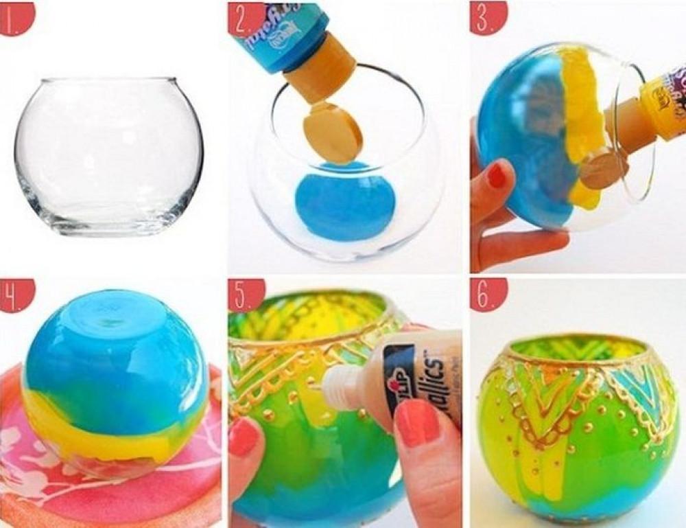 Направи си сам красиви цветни вази в няколко цвята