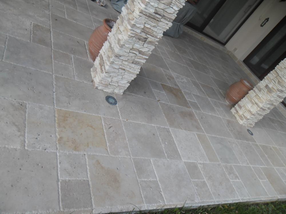 Облицовка с травертин