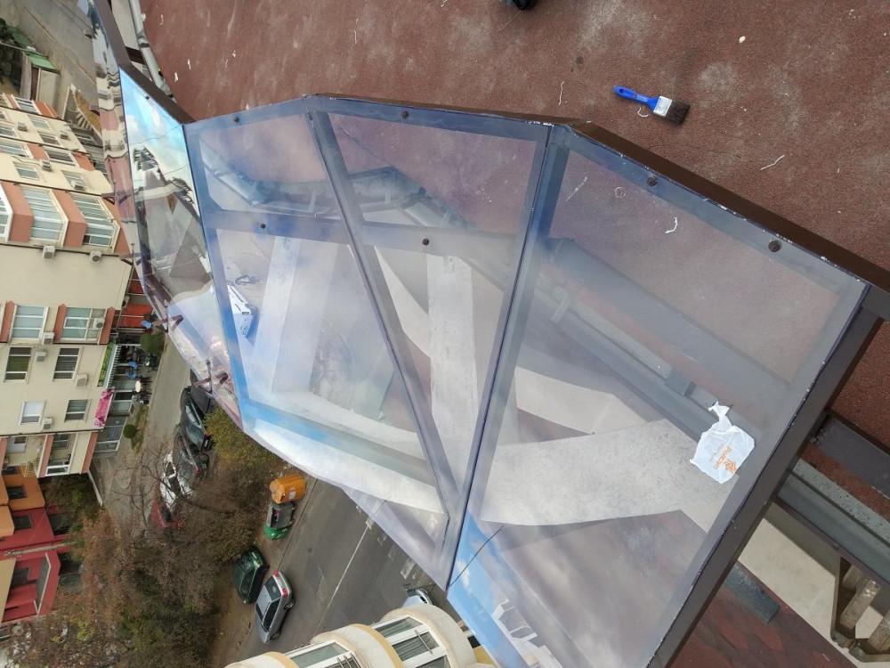 Покриване на тераси с плътен поликарбонат