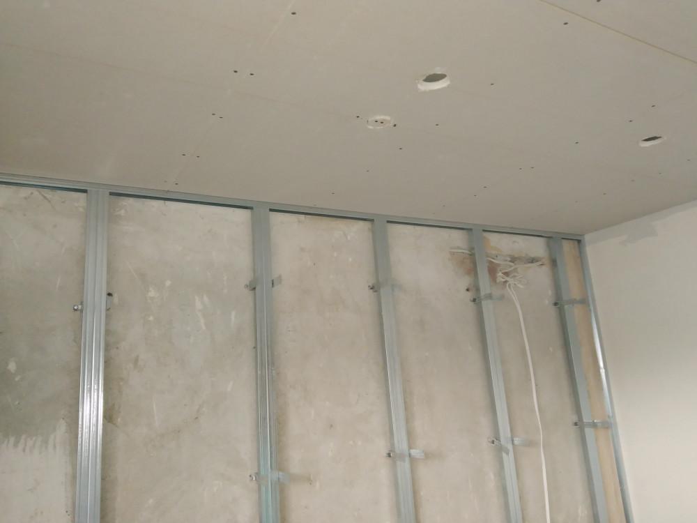 Престенна обшивка с гипскартон