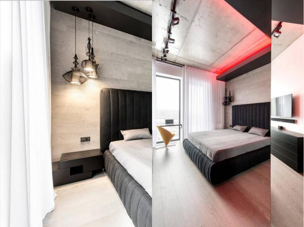 Светли и тъмни повърхности в спалнята