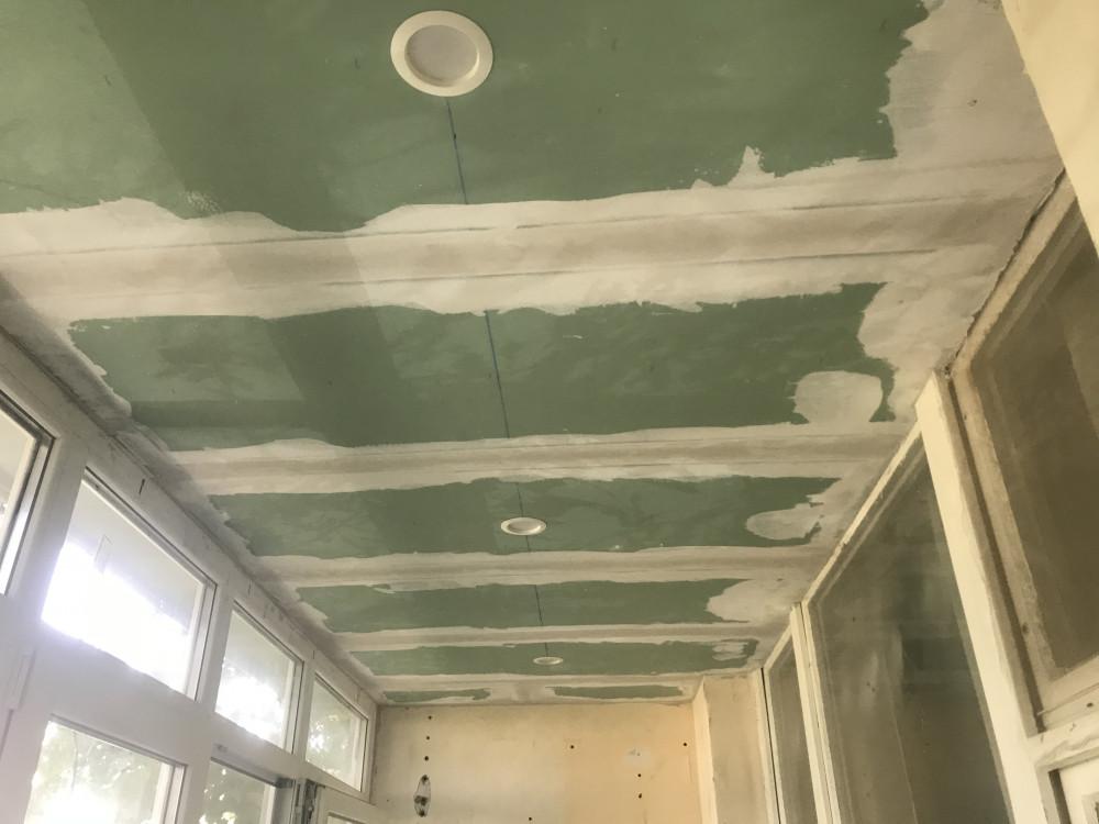 Гипсокартон на тераса