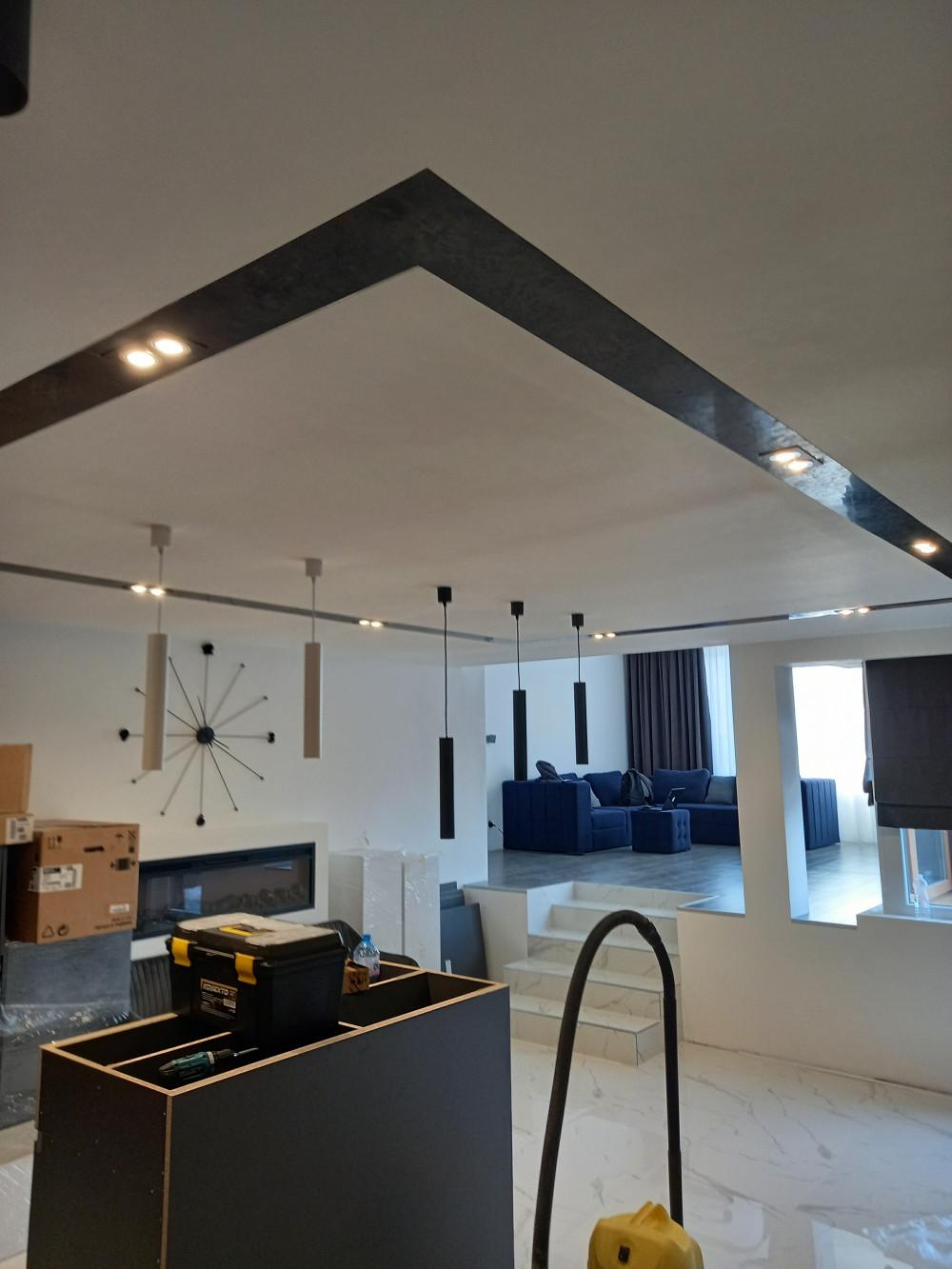 Осветление хол,всекидневна,кухня