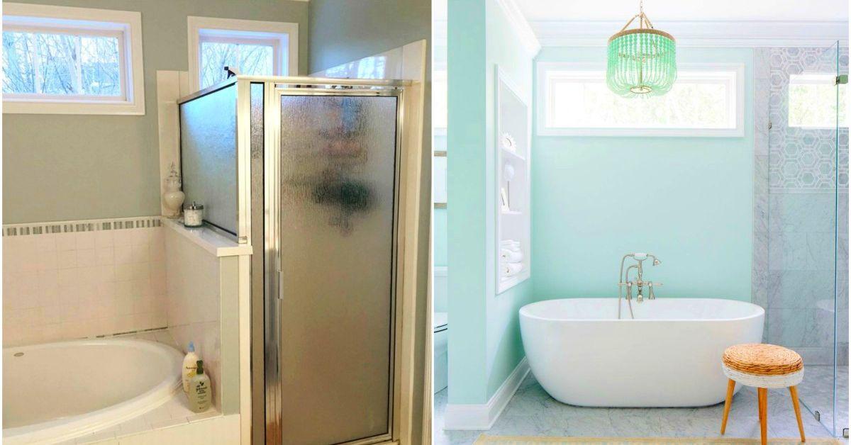 Малка баня се превръща в светлосиньо бижу