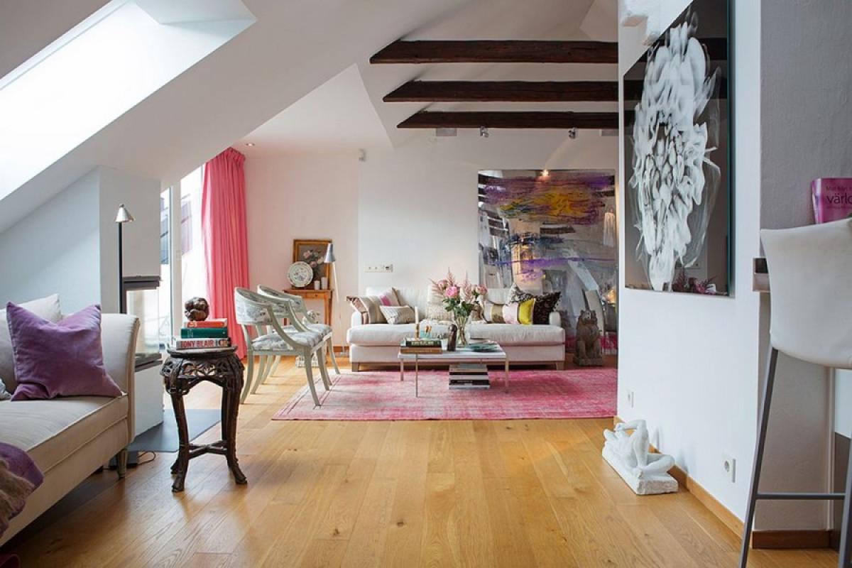 Номер 3: Мансарда в еклектичен стил