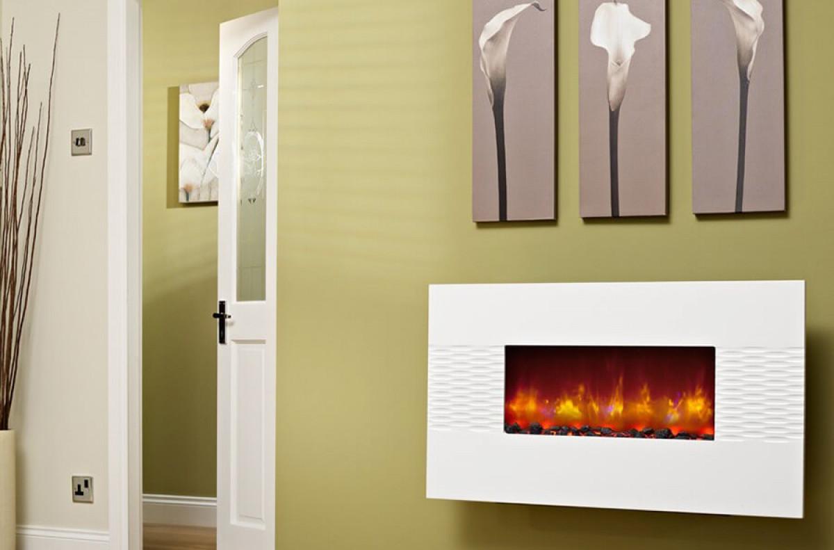 Най-добра работа ви вършат електрически камини в комбинация с друг източник на отопление