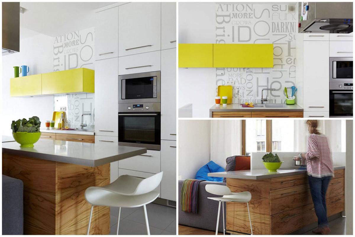 Кухнята очарова със закачливи цветни акценти