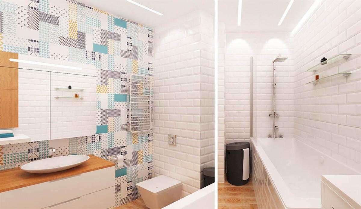 Баня с цветни мотиви