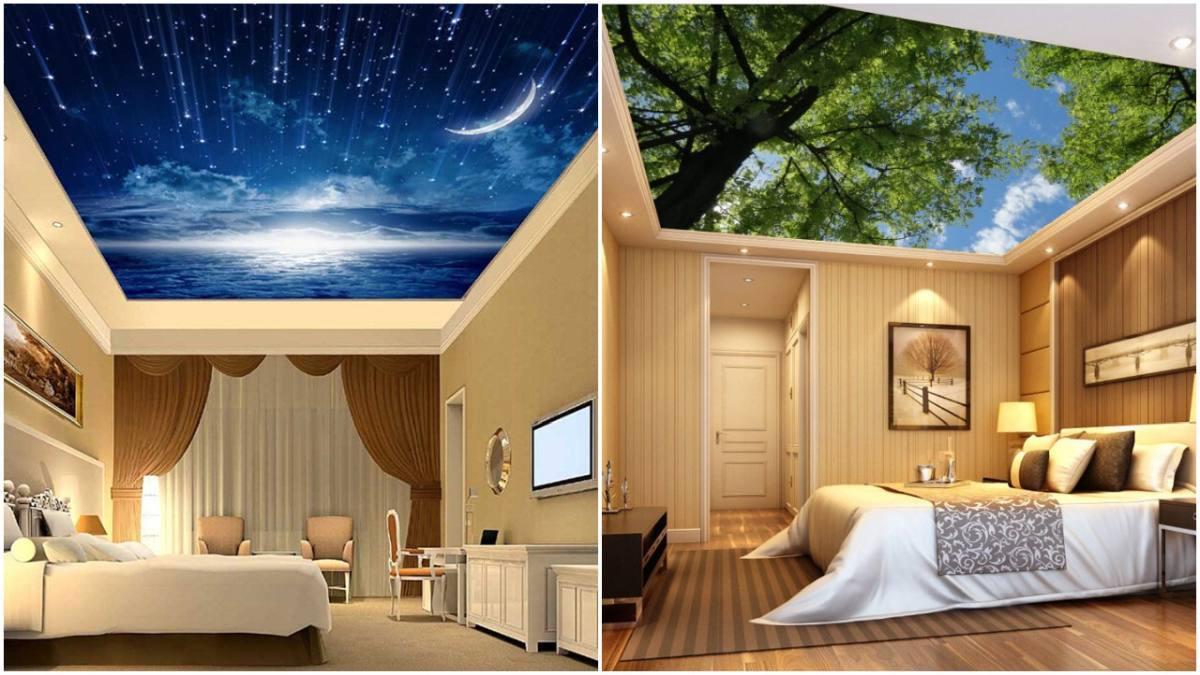 Опънатите тавани творят реалистични магии в спалнята