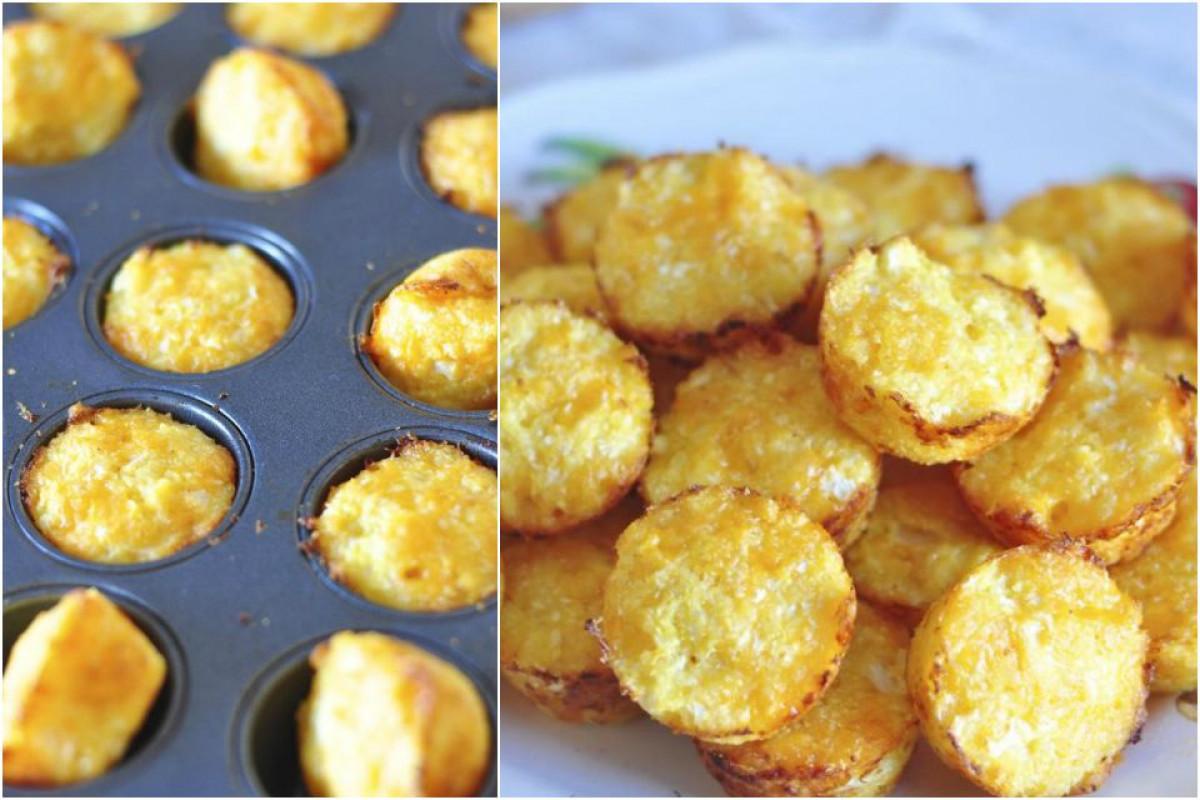 Форма за мини-мъфини приготвя вкусни кашкавалени хапки с тайна здравословна съставка