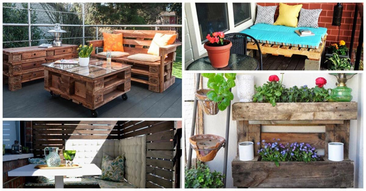 Мебели от палети за по-уютна и красива тераса
