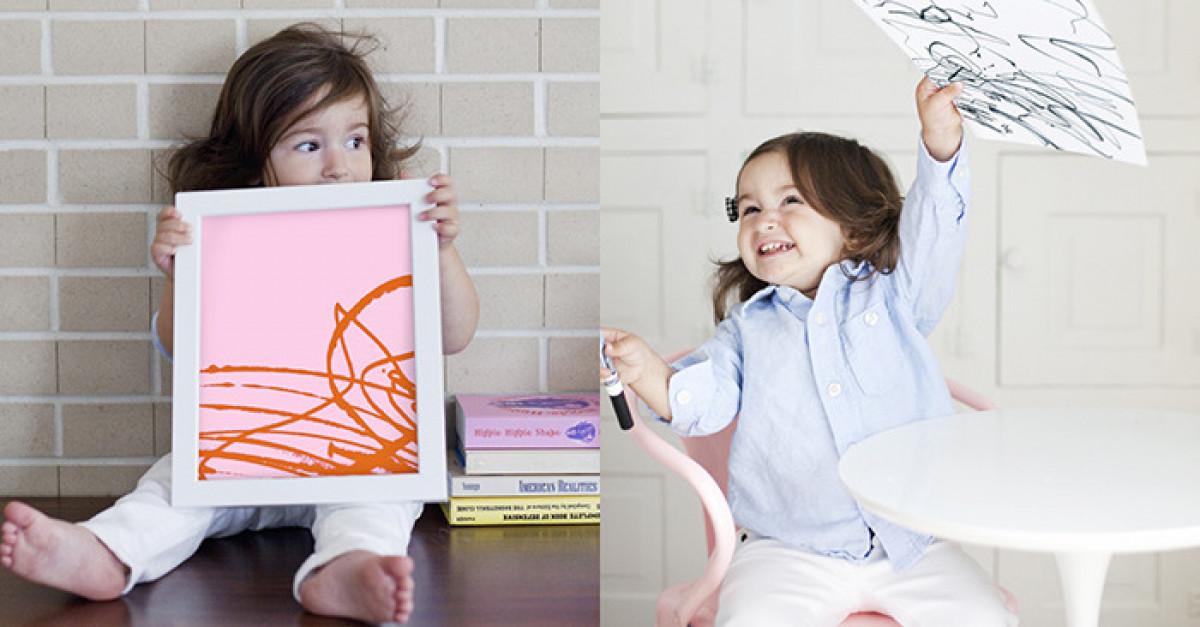 Превърнете детските рисунки в модерно изкуство