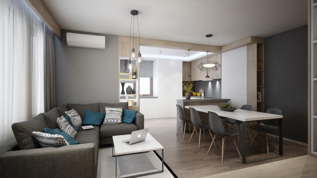 Приветлива всекидневна и гостоприемна трапезария в едно