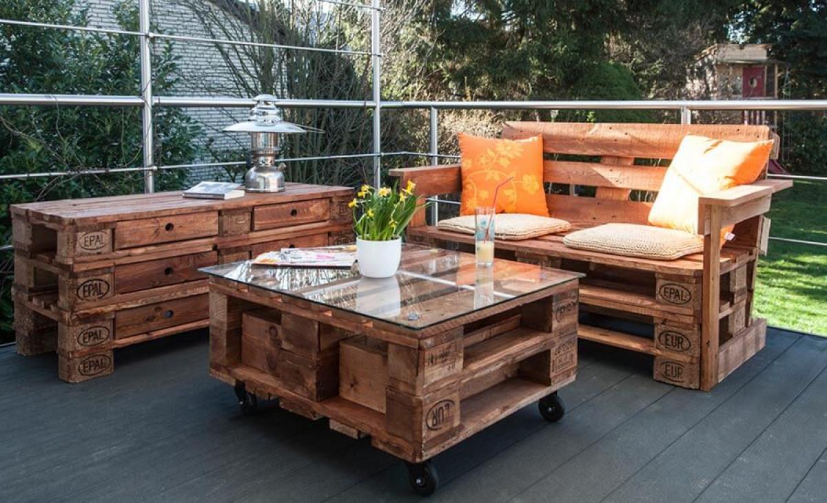 Заложете на цялостно палети обзавеждане