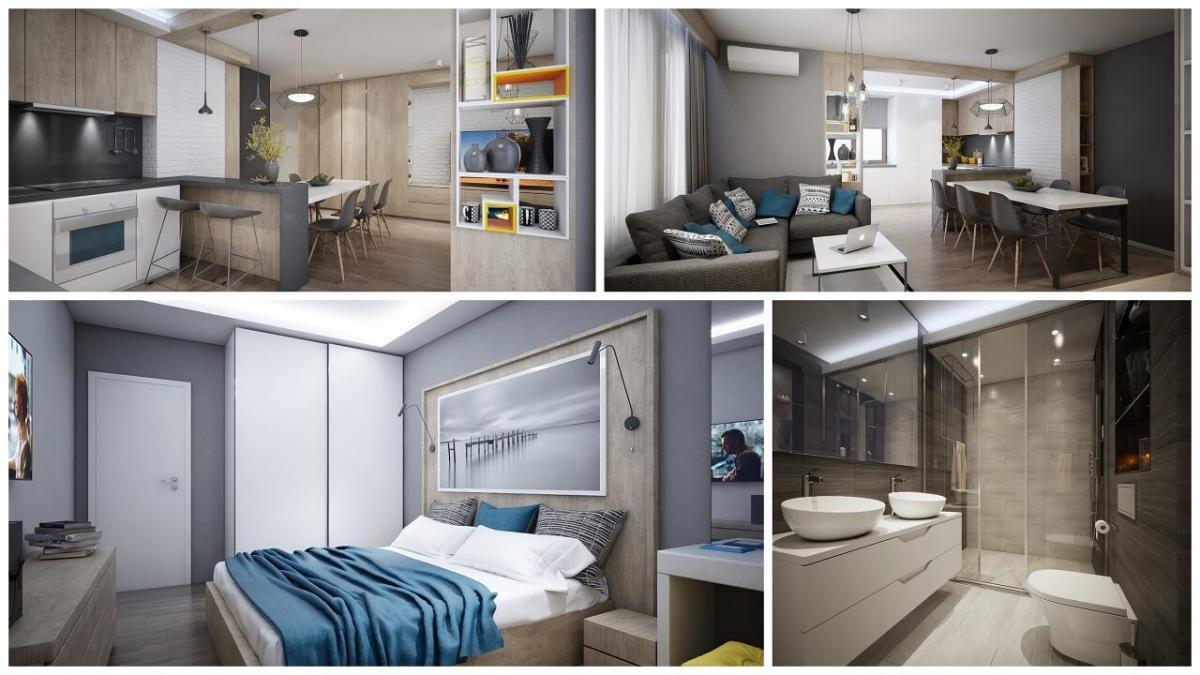 Интериорен дизайн на апартамент в квартал Бояна