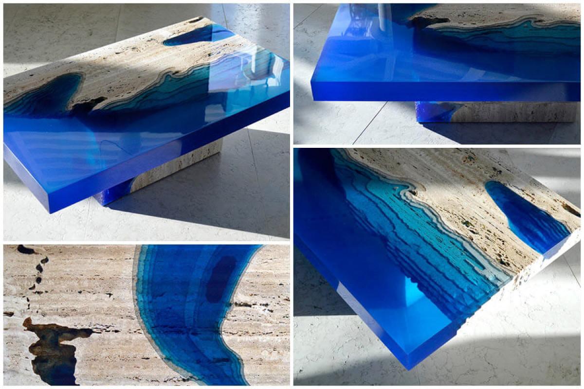 Маса, вдъхновена от морското дъно