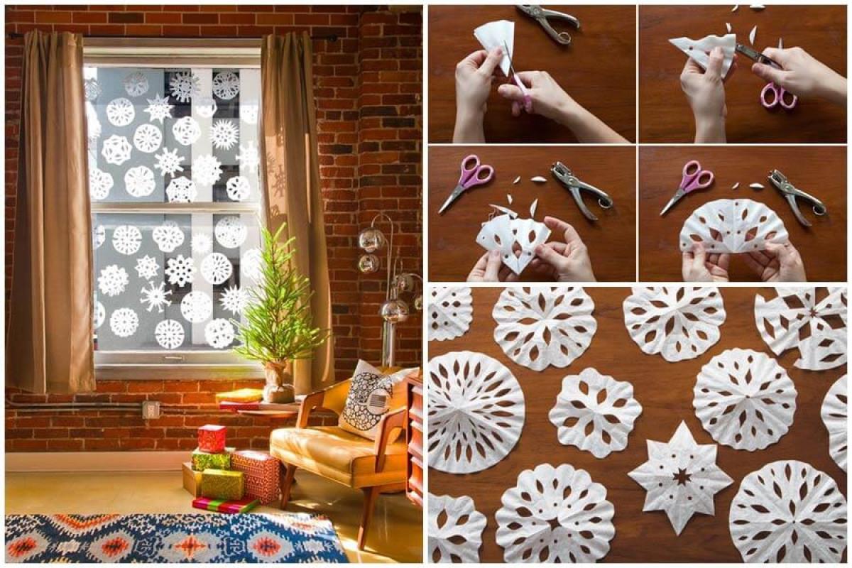 Заменете изкуствения сняг с ефектни хартиени снежинки