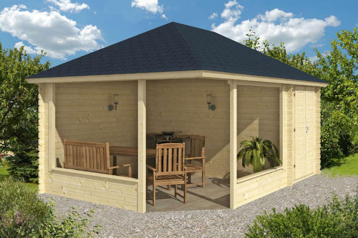 Функционалност и удобство с градинска беседка със склад