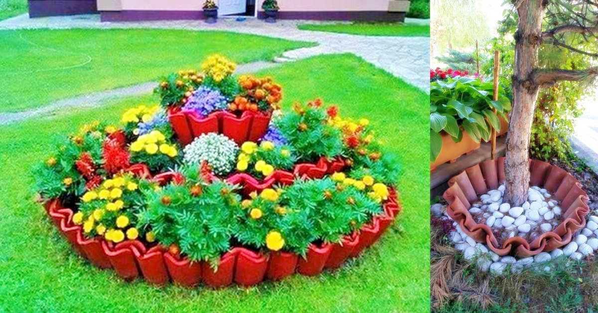 Керемиди, превърнати в една гигантска саксия