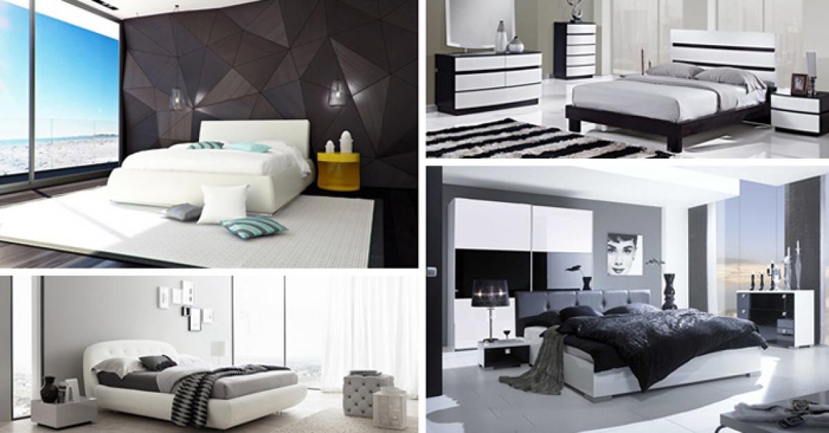 20 великолепни идеи за спални в черно и бяло