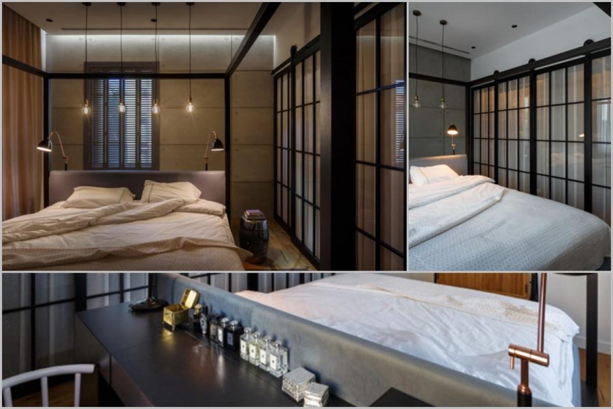 Модерна спалня с тоалетка-бюро