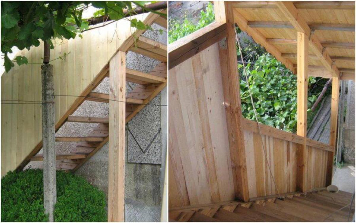 И стълбите си имат парапет