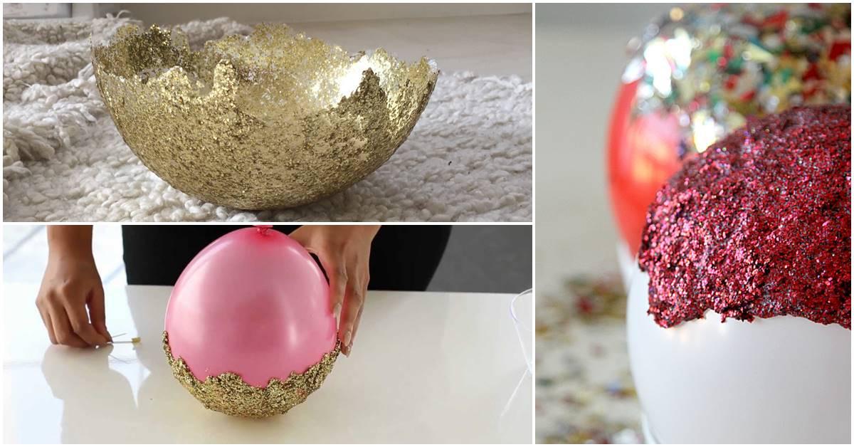 Направи си сам декоративна купичка от брокат