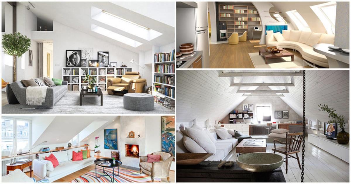 Преоткрийте мансардата, като я превърнете в уютна дневна