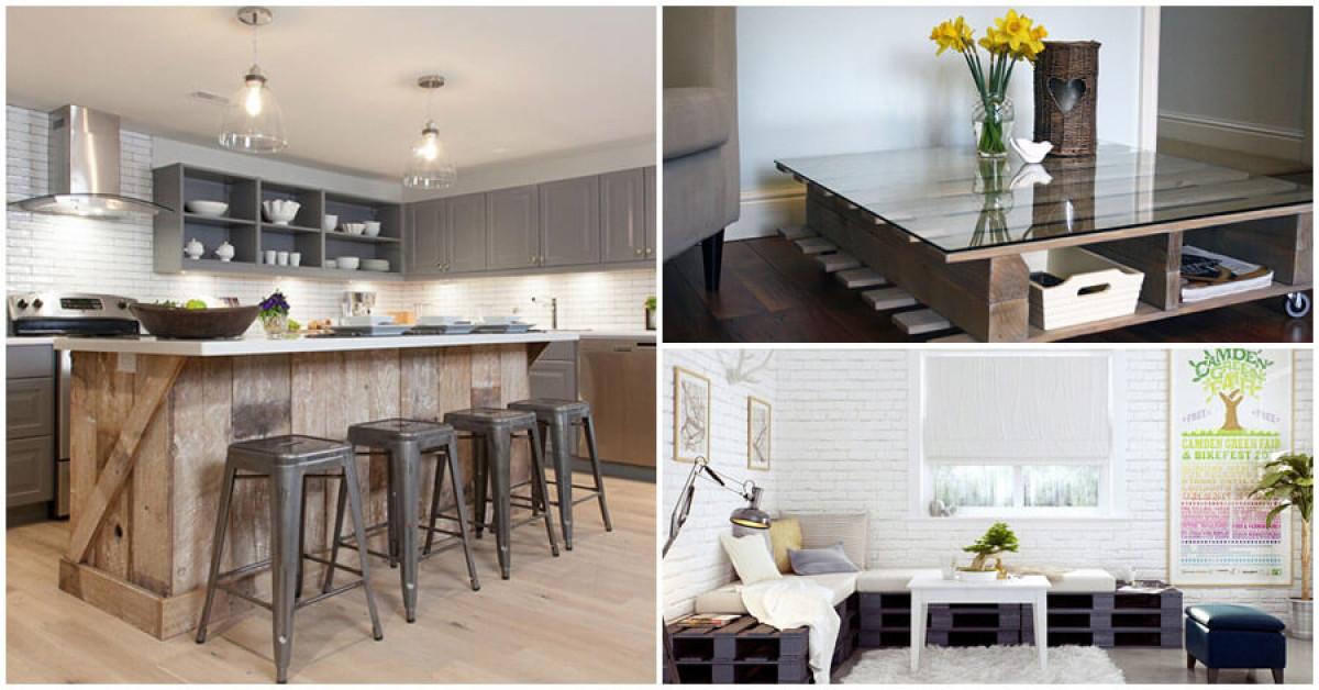 Как да съчетаем мебелите от палети с останалата част от интериора?