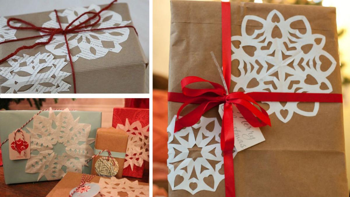 Подаръци, обсипани със снежинки