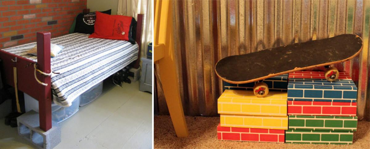 Поканете симпатичните бетонови блокчета и в детската стая