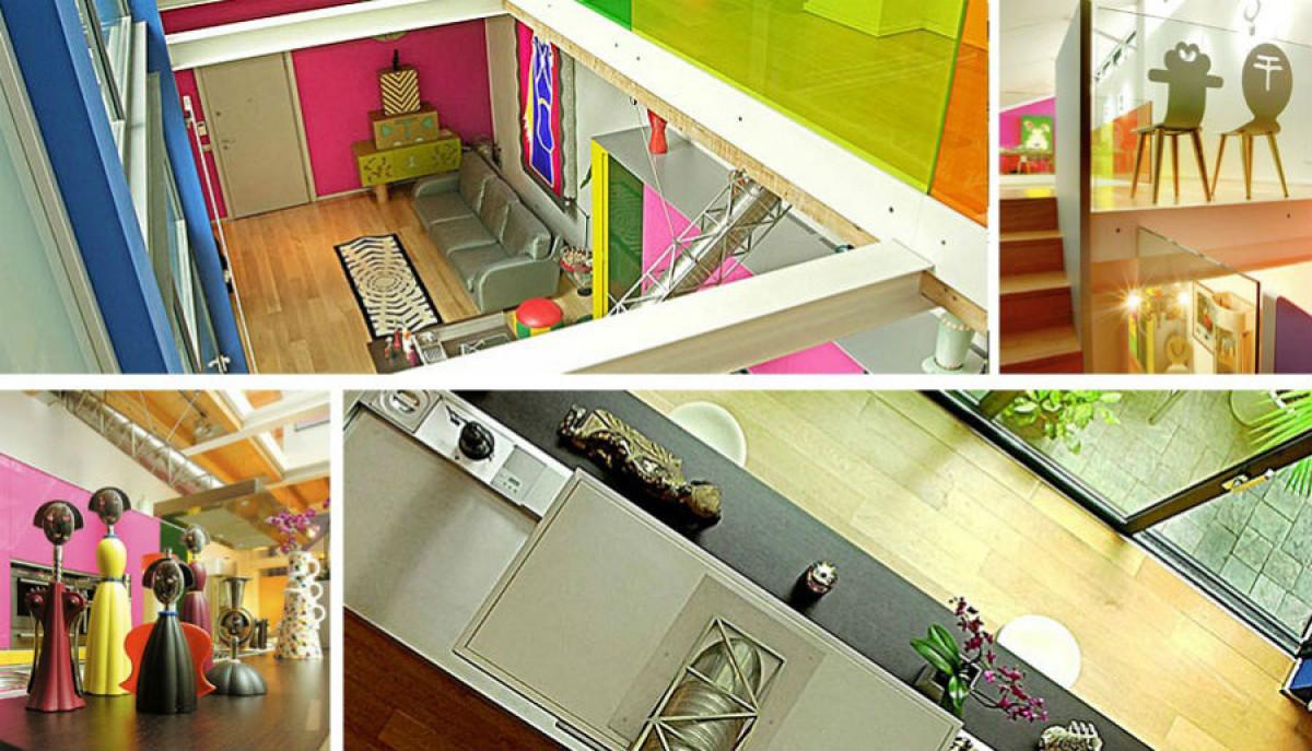 ГОТОВА Модернистичен и шарен апартамент, в който никога не е скучно