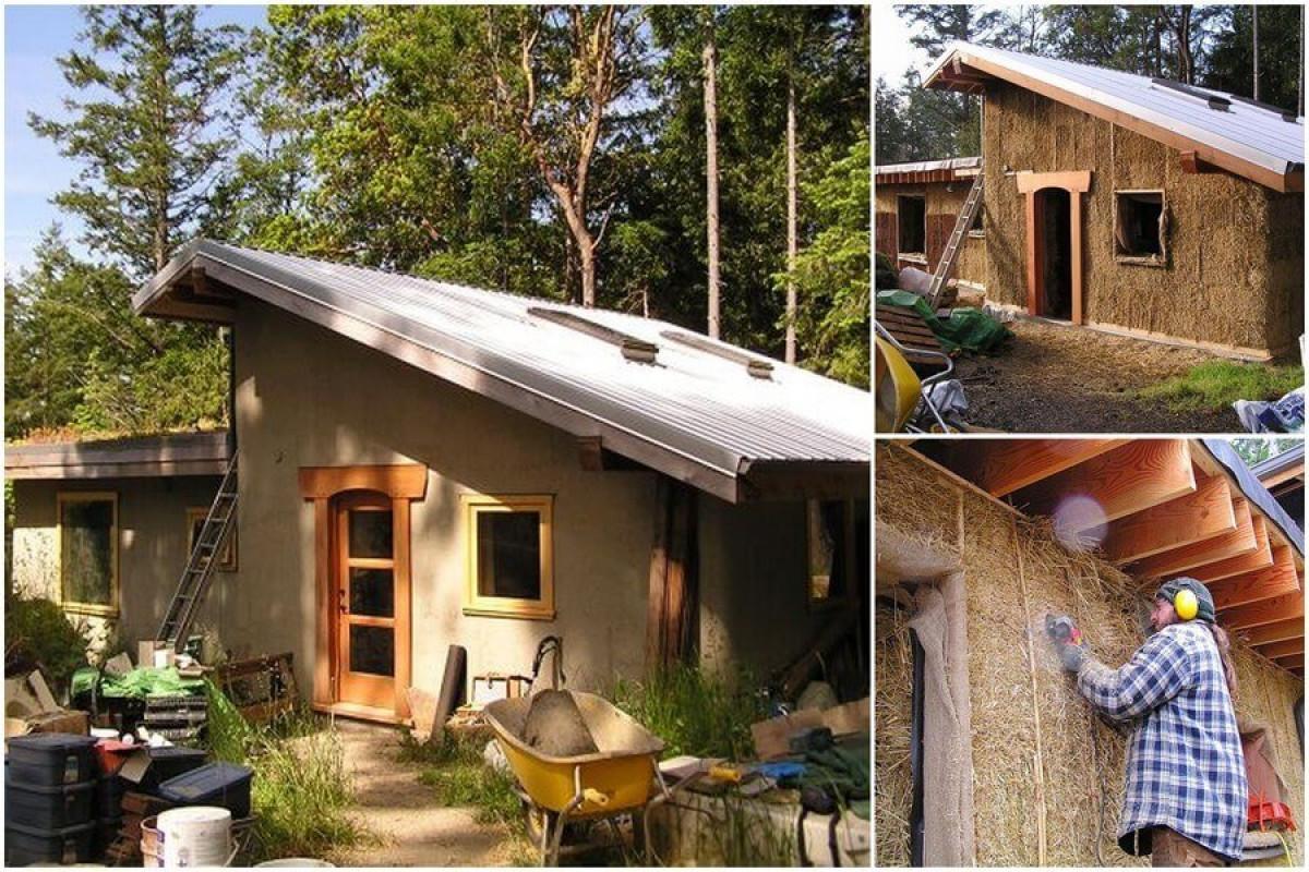 Алтернативни варианти при строежа – къща от сламени бали