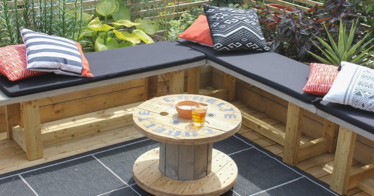 Масичка за кафе от дървена макара!