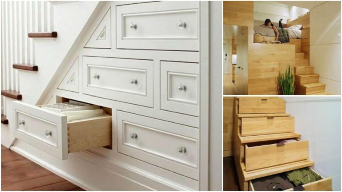 Превърнете стълбите в удобен дрешник!
