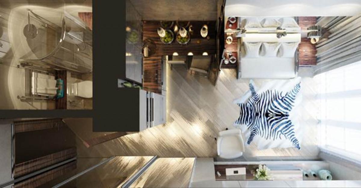 Удивителен подход за обзавеждане на един изключително малък апартамент