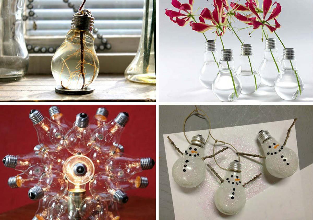 Изумителни и ефектни проекти от изгорели крушки